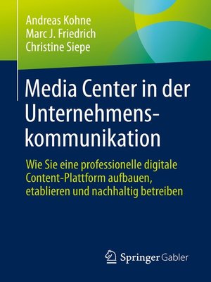 cover image of Media Center in der Unternehmenskommunikation